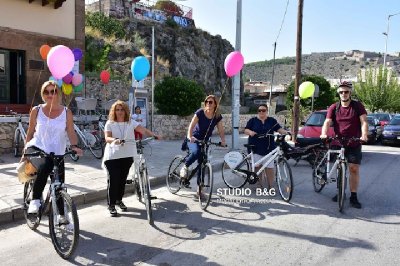 Συμβολική ποδηλατάδα στο Ναύπλιο για την &quot;Ευρωπαϊκή Ημέρα Χωρίς Αυτοκίνητο&quot; (βίντεο)