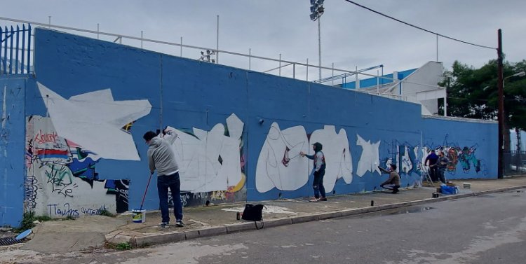 Νέες Graffiti Τοιχογραφίες στην πόλη από ξένους καλλιτέχνες